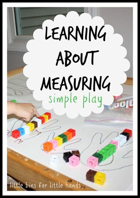 Measuring Activity For Preschoolers Little Bins For Little Hands Preschool Math Measurement