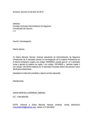 Carta homologacion ingles by Diana Herrera  Issuu