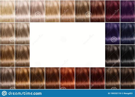Color Palette Of Hair Dyes A Palette Of Hair Colors With A Wide