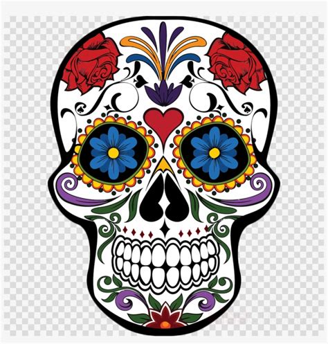 Mexican Day Of The Dead Skull Clipart Day Of The Dead Skull Clipart
