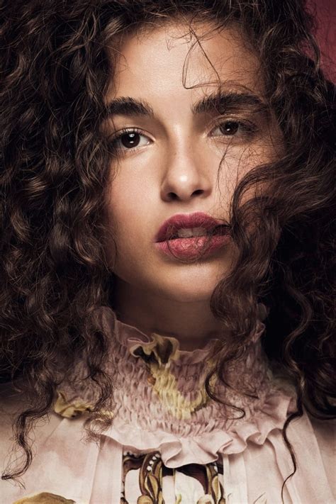 Chiara Scelsi Looks Angelic In Dolce And Gabbana For Woman Spain Curly