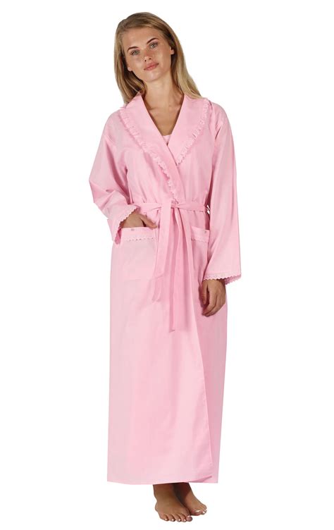 Womens Long Cotton Robe Lightweight Cotton Robes For Women The 1 For U