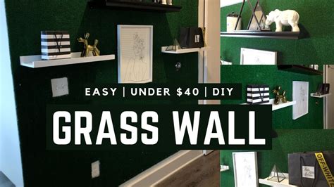 Easy Grass Wall Diy Under 40 Youtube