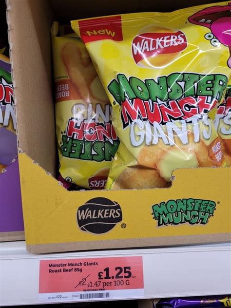 Walkers Monster Munch Giants Roast Beef G At Sainsbury S