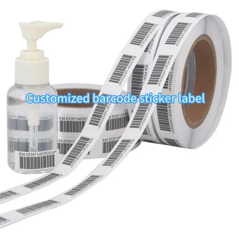 Self Adhesive Customized Create Your Own Barcode Label Tags Price