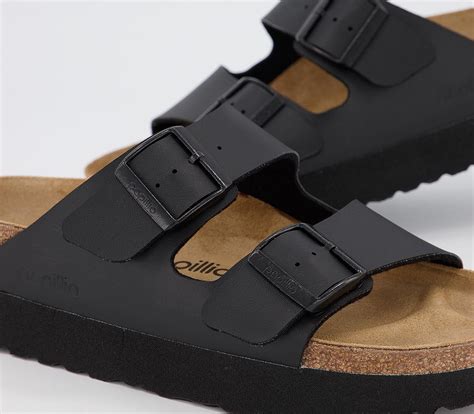 Birkenstock Papillio Arizona Platform Sandals Black Womens Sandals