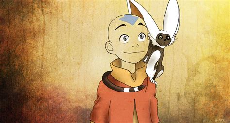 Aang And Momo By Ynnck On Deviantart