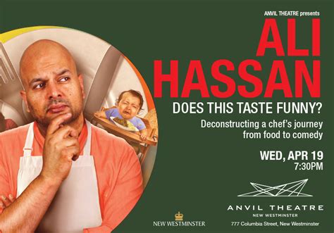 Ali Hassan Does This Taste Funny Anvil Theatre