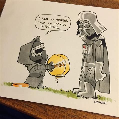 The Dark Side Has Cookies Star Wars Cartoon Star Wars Comics Star