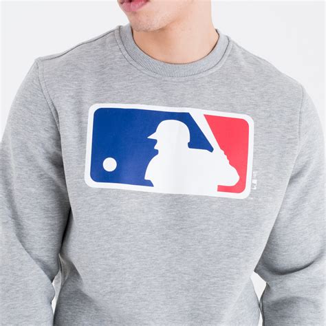 Official New Era Mlb Logo Grey Crew Neck Sweatshirt 438302 438302 438302 438302 New Era Cap Uk