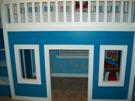 Loft beds make brilliant use of limited space, they are fun for kids, and can be themed up and utilized in so many different ways. Ana White | Playhouse Loft Bed With Stairs And Slide ...