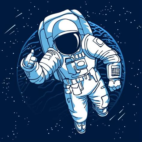 Astronaut Floating In Space Illustrations Royalty Free Vector Graphics