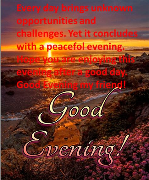 100 Good Evening Message For Friends And Love Ones