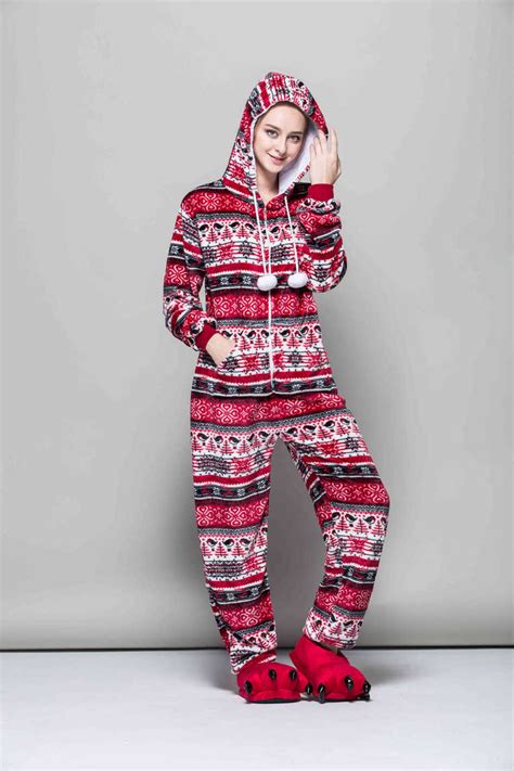 Kigurumi Winter Red Bird Onesies Cosplaly Costume Snowflake Pajamas