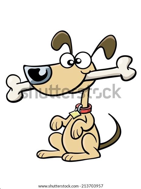 Cartoon Dog Bone Stock Vector Royalty Free 213703957 Shutterstock