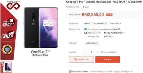 Find great deals on ebay for one plus 7. Deal: OnePlus 7 Pro Price Drops to RM2,855