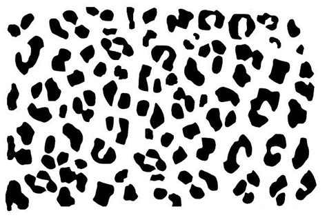 Stencil Leopard Spots Animal Print Cheetah Spots Zoo Wild Safari