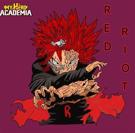 Red Riot Unbreakable Art From The Manga Rbokunoheroacademia