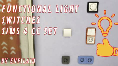 Finally Functional Light Switches In Sims 4 Cc Pack By Enfilaid