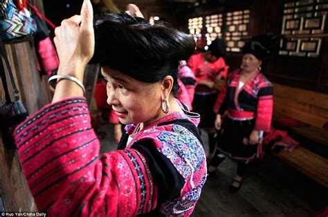 the ancient chinese community where women only cut their hair once in their lives daily mail