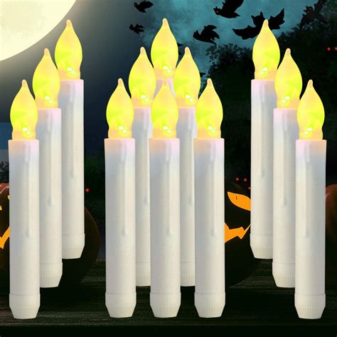 Homemory 65 Inches Led Battery Operated Taper Candles Flickering