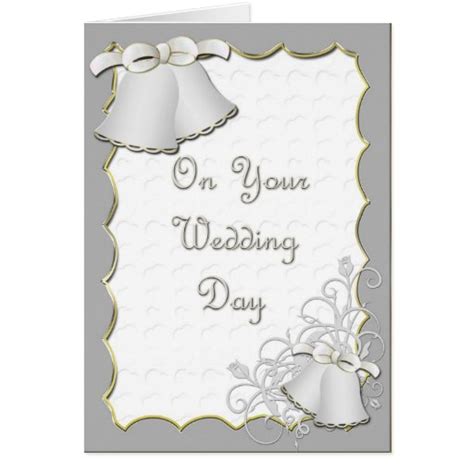 Wedding Wishes Silver Card Zazzle