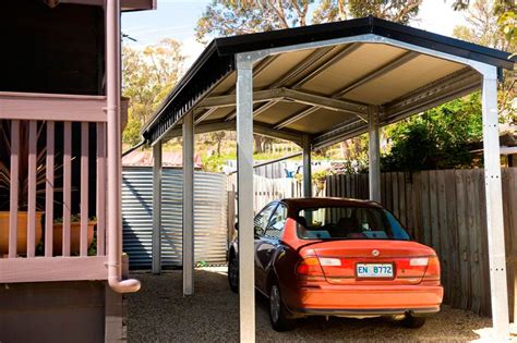 A carport is a covered structure used to offer limited protection to vehicles, primarily cars, from rain and snow. Definition Of A Carport - Carports Garages