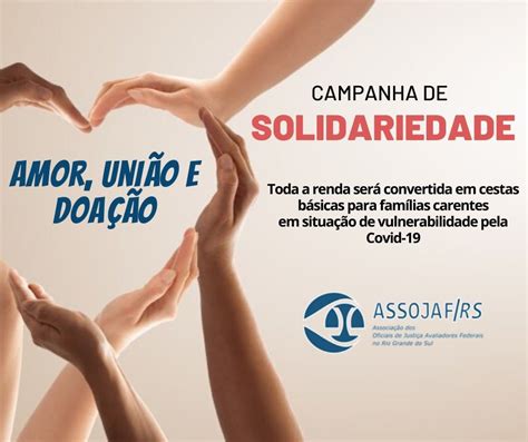 campanha de solidariedade assojaf rs divulga resultado das entidades beneficiadas assojaf rs