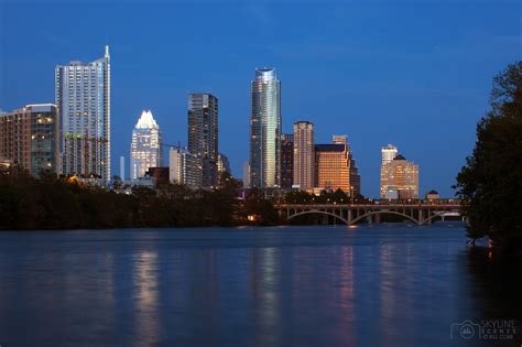 Downtown Austin Texas Skyline At Dusk