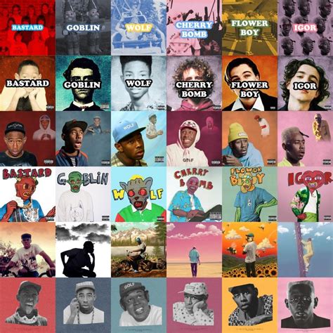 Every Tyler The Creator Album Cover In The Style Of Every