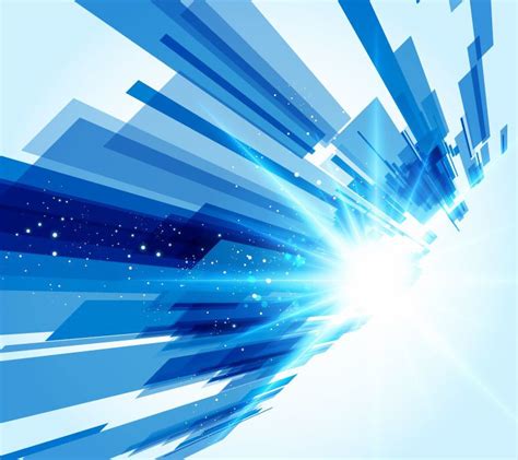 Blue Tech Abstract Shiny Background Vector Download