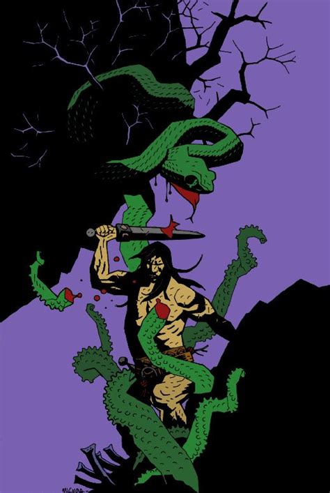Art By Mike Mignola I Just Colored It Mike Mignola Conan Comic