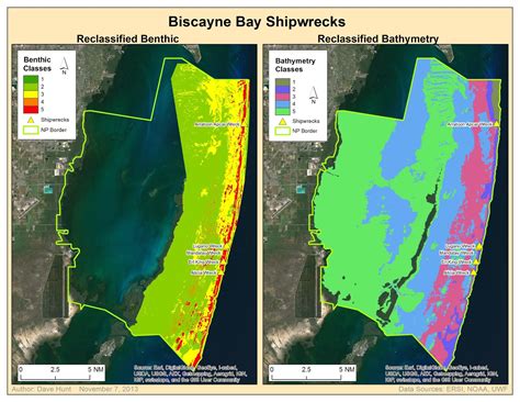 A Gis Journey Biscayne Bay Shipwrecks Weighted Overlay