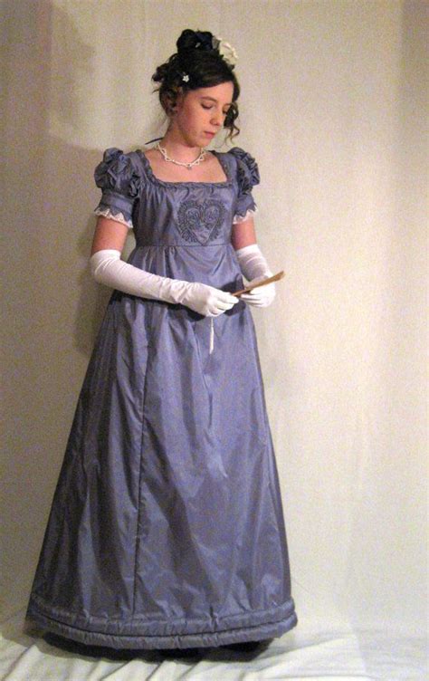 reserved for flo cilla late regency 1820 ball or evening silk gown womens small via etsy