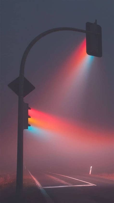 Aesthetic Traffic Lights Photography Screen Wallpaper Phone