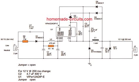 10W Led Driver Circuit Diagram