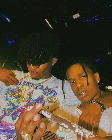 Download Playboi Carti And Aap Rocky Standing Side By Side Wallpaper