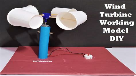 How To Make Working Model Of A Wind Turbine From Cardboard Science