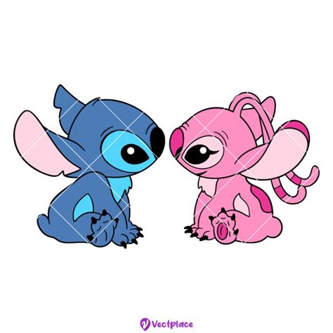 Stitch And Angel Svg Valentines Day Svg Cut File Cricut Png