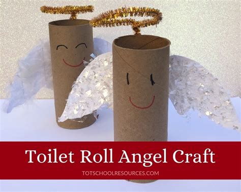 Easy Toilet Paper Roll Angel Christmas Craft