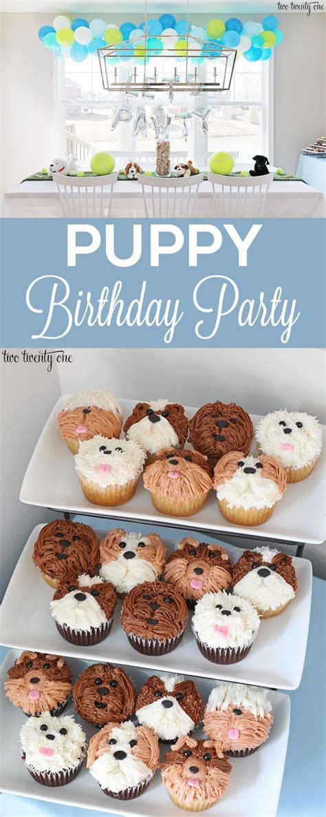 Puppy Birthday Party Puppy Birthday Parties Puppy Birthday Cakes
