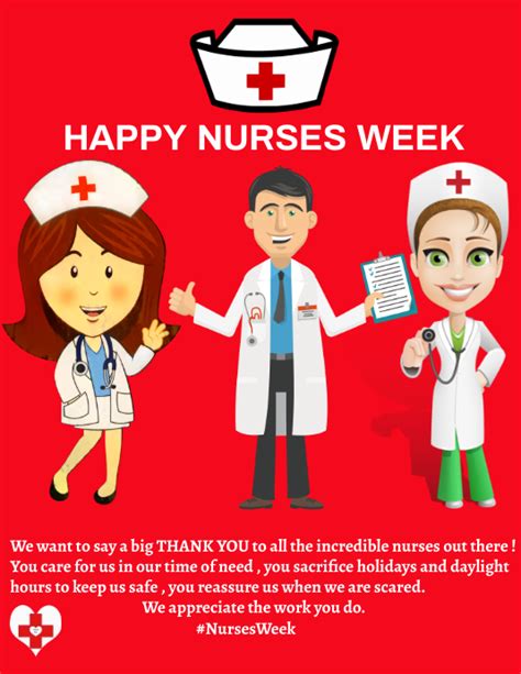 Copy Of Nurses Week Flyer Template Postermywall