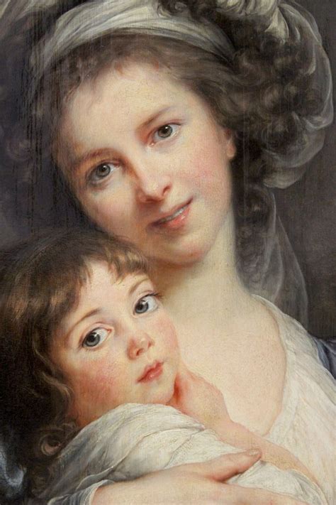 Self Portrait With Her Daughter Julie Elisabeth Louise Vig E