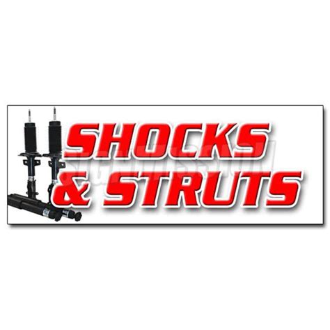 Signmission 24 In Shocks And Struts Decal Sticker Car Brake Auto
