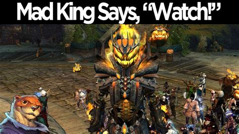 Pumpkins lose a lot of moisture while we are carving them, so pumpkin carvers know that having a water bottle handy while carving will help it to stay workable. Mad King Says 2013 - Guild Wars 2 - YouTube