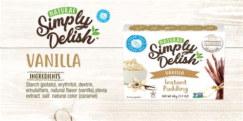 Vanilla Pudding Sugar Free All Natural Simply Delish Simply