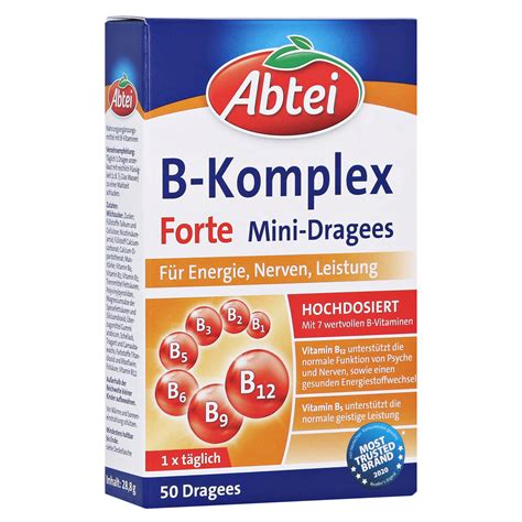 Erfahrungen Zu Abtei Vitamin B Komplex Forte 50 Stück Medpex