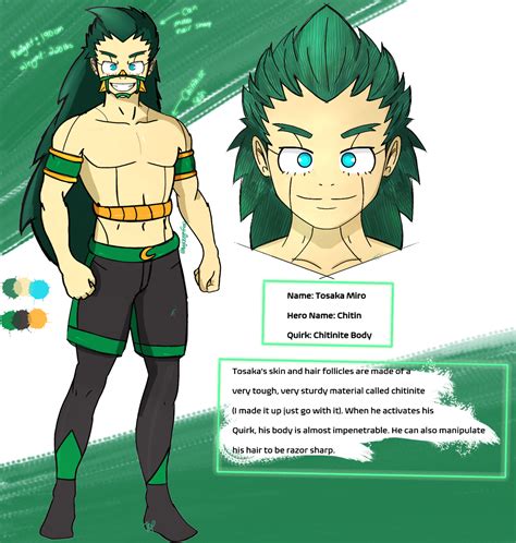 This is my bna oc! BNHA OC 16/16: Tosaka a.k.a Chitin : BNHA_OC_Characters