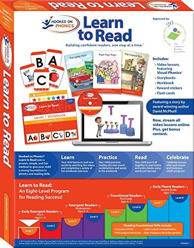 Hooked On Phonics Learn To Read Level 1 Early Emergent Readers Pre