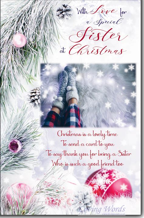Christmas Greetings Sister 2023 New Top Popular Famous Christmas Greetings Card 2023